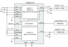 Tiny Single-chip Dual Solution with 360nA Iq Buck and up to 15V Boost in WCSP | YFP | 16 | -40 to 85