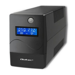 Qoltec Zasilacz awaryjny UPS Line Interactive Monolith 850VA 480W LCD USB RJ45