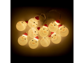 Lampki choinkowe wewnętrzne na baterie - bałwanki