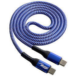 Akyga AK-USB-37 USB cable USB-C plug to plug 1m Blue