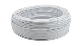 Przewód Prądowy H03vvh2-F / Omyp 300V 2X1 Płaski Biały Linka Elektrokabel 500M