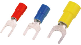 Insulated forked cable lug, 0.5-1.0 mm², 6.5 mm, C6, red, 1492590000