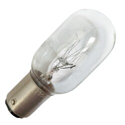 Ba15d 230V 15W klar 25x60 ChRL
