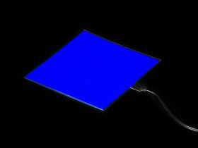 Electroluminescent (EL) Panel - 10cm x 10cm Blue