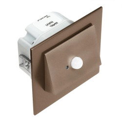 Oprawa schodowa LED Navi pt złota stal 230V AC regulowany czujnik barwa biała zimna LED11122641