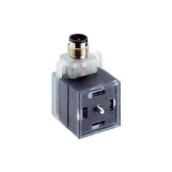Adapter złącza DIN EN 175301-803 typ A ze złączem panelowym ze wskaźnikiem LED M12 VAD 3C-4-1-M12-5