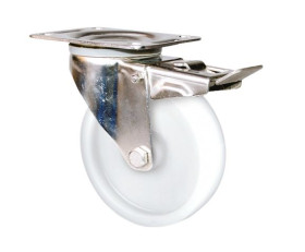 Koło samonastawne średnica kabla 160mm Płyta Guitel Hervieu 300kg wysokość całkowita 197mm