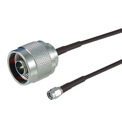 Kabel koncentryczny złącze A SMA złacze B N Type długość 2ft Z zakończeniem