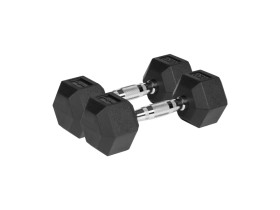 Hantle żeliwne gumowane HEX 2x4 kg REBEL ACTIVE