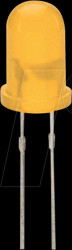 LED-3-YE-DIF LED, 3 mm, wired, yellow