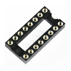 DIL16P DIP-16 Chip Base - Round Pin Holders