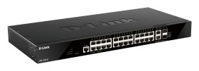 Nie Przełącznik zarządzalny 28-portowy , montaż: szafa RACK Gigabit 10/100/1000Mbit/s 26 2, D-Link Element inteligentny