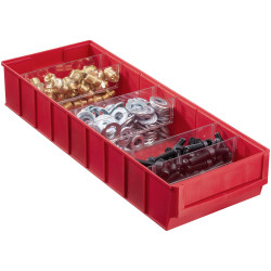 Allit 456571 Storage Bin 500x185x81mm Red Durable Organisation Solution