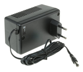 Adapter AC/DC Uwy 24V dc Iwy 416mA Złącze 2,1 x 5,5 x 12 mm, biegun dodatni w środku 10W typ wtyczki: Typ C