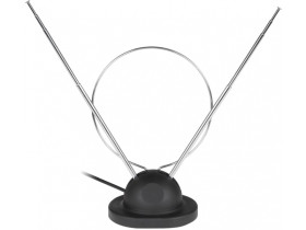 Antena pokojowa TV z kablem koncentrycznym z podstawką