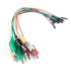 Sparkfun Alligator Clip with Female Header (10 Pack)