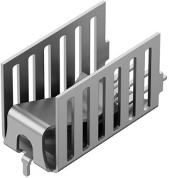 Clip-on heatsink, (L x W x H) 26 x 13 x 16 mm, 23.2 K/W, solderable surface, 10151074