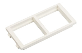 Simon Connect Ramka CIMA podwójna 2xK45 pozioma czysta biel S66/9