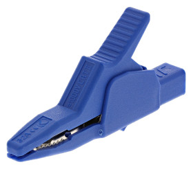 Zacisk krokodylkowy 32A izolowany 30mm Niebieski Hirschmann Test & Measurement