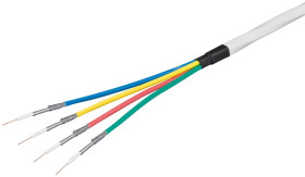 Przewód koncentryczny SAT KKS Quattro 4x1/4,8 CCS biały 67329 /100m/