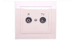 Kier Gniazdo Antenowe Rtv Zakończeniowe 10Db Beżowe Gpa-10Wpz/01