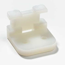 Uchwyt opaski kablowej długość 25.4mm szerokość 19 mm średnica otworu 3.3mm Thomas & Betts Naturalny