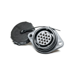 Złącze wielostykowe przemysłowe 17-pinowe Montaż na kołnierzu Gniazdo RS PRO