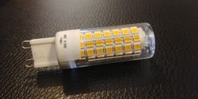 Żarówka LEDOWA G9 230V 5W biała CIEPŁA w osłonie plexi