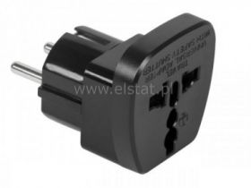 Wt.sieciowy WT PL/GN UK USA zabezpieczenie czarny
