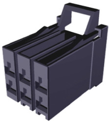 Obudowa złącza 6-pinowe 2-rzędowe raster: 5.08mm TE Connectivity Żeński Montaż na kablu Dynamic 3000 Złącza Dynamic