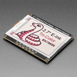 Adafruit 2.7" Tri-Color eInk / ePaper Display with SRAM (Red Black White)