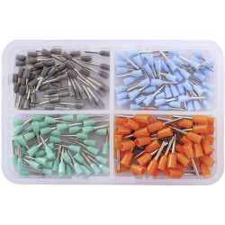 Quadrios 2010C392 Ferrule Set 200pc Insulated High-Purity Copper