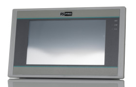 Panel HMI 4,3 cala RS PRO rozdzielczość: 480 x 272 TFT LCD IP65 COM1: RS422/RS485, RS232, Micro USB 142 x 86 x 30,3 mm
