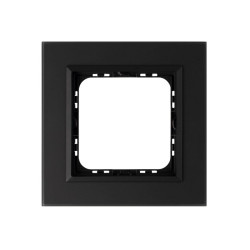 Ramka pojedyncza R-1RGC/79/33 czarne szkło szronione Sonata Prestige Ospel