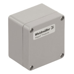 Obudowa Poliester wzmocniony włóknem szklanym szerokość zew. 55 mm długość zew. 80 mm wys. zew. 75 mm Weidmüller IP66