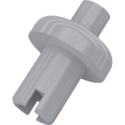 Expanding rivet, white, hole Ø 3.2 mm, L 5.6 mm, PA, for plate thickness 3 - 4 mm, 072.15.341