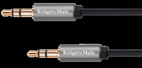 Kabel jack 3,5 wtyk stereo - 3,5 wtyk stereo 1m Kruger&amp;Matz Basic KM1226