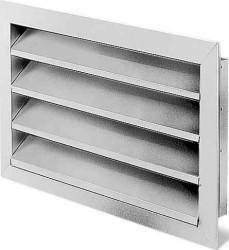 Wentylatory Helios kratka chroniąca przed wpływami atmosferycznymi aluminium naturalny elox WSG 50/30