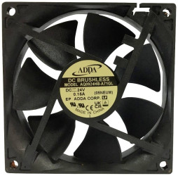 Wentylator osiowy ADDA AQ0924HB-A71GL(05NEUM), 24 V/DC, (D x S x W) 92.5 x 92.5 x 25 mm