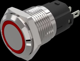 Signal light, 24 V (AC), 24 V (DC), red/green, Mounting Ø 16 mm, LED number: 2, 82-4151.01A4