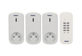 Gniazdko bezprzewodowe sterowane pilotem 3+1