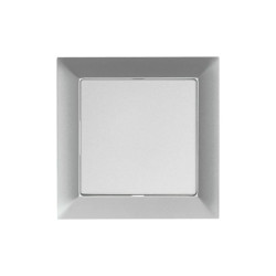 Premium Łącznik uniwersalny zwierny światło/ dzwonek z podświetleniem kolor srebrny WP-6/7 Pr/S SR