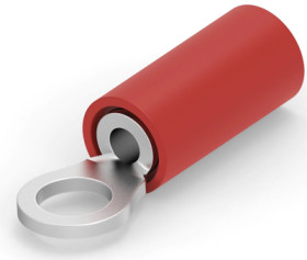 Insulated ring cable lug, 0.26-1.65 mm², AWG 22 to 16, 4 mm, M3.5, red, 36150