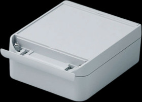 ABS enclosure, (L x W x H) 160 x 130 x 60 mm, gray white (RAL 9002), IP66, C6013161