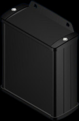 Aluminum Profile enclosure, (L x W x H) 100 x 85 x 37 mm, black, TEKAM-21/E.9