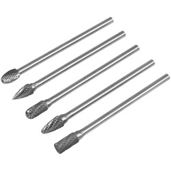 Sealey SDBK5XL Tungsten Carbide Rotary Burr Set Extra-Long 5pc