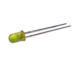 5 mm LED Diode, Matt, Yellow
