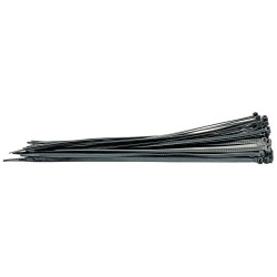 Draper 70408 Black Cable Ties 8.8 x 500mm - 100pc