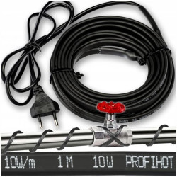 PRZEWÓD GRZEJNY kabel grzewczy samoregulujący z WTYCZKĄ 230V 10W 1M