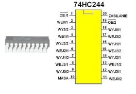 Układ cyfrowy 74HC244